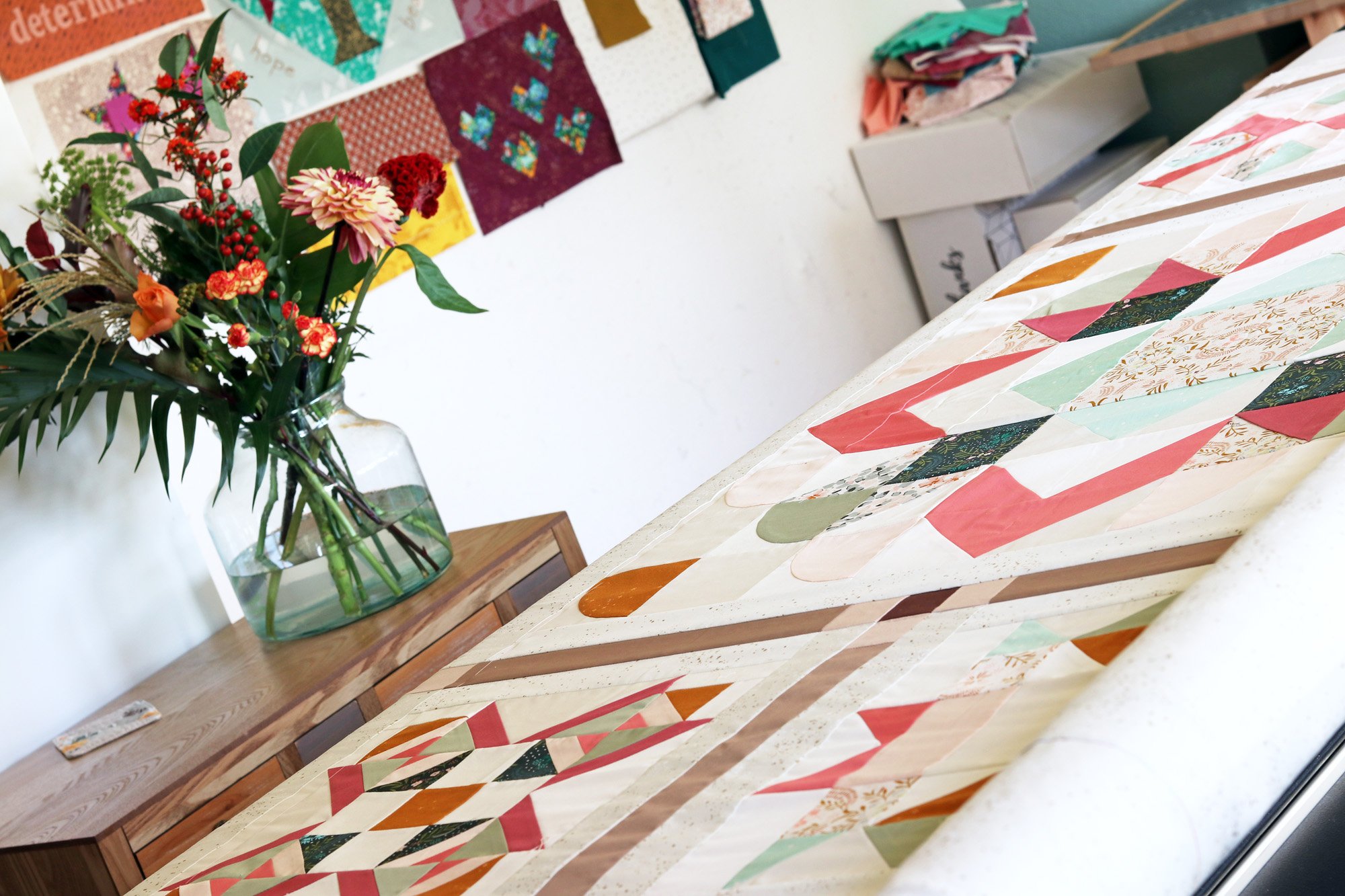 in the Quilting Studio, no. 31 — Stitched in Color